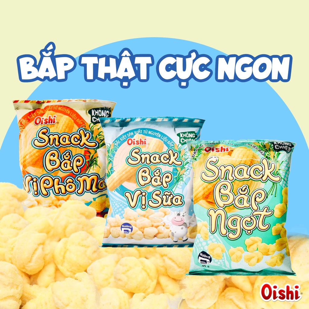 Snack bắp vị sữa Oishi