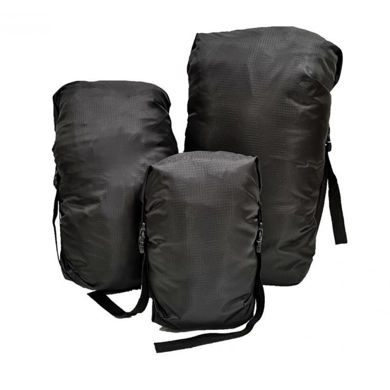3 Pieces Outdoor Waterproof Dry Bags Storage Stuff Sack - 3 Sizes Black