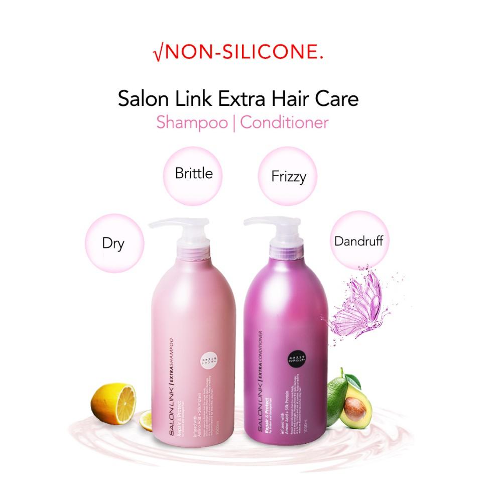 Bộ Dầu Gội Xả Siêu Dưỡng &amp; Phục Hồi Tóc Salon Link Repair &amp; Protect Extra