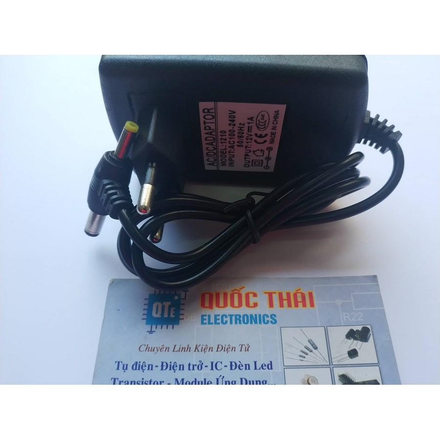 Adapter 12v1A (2 đầu jack DC)