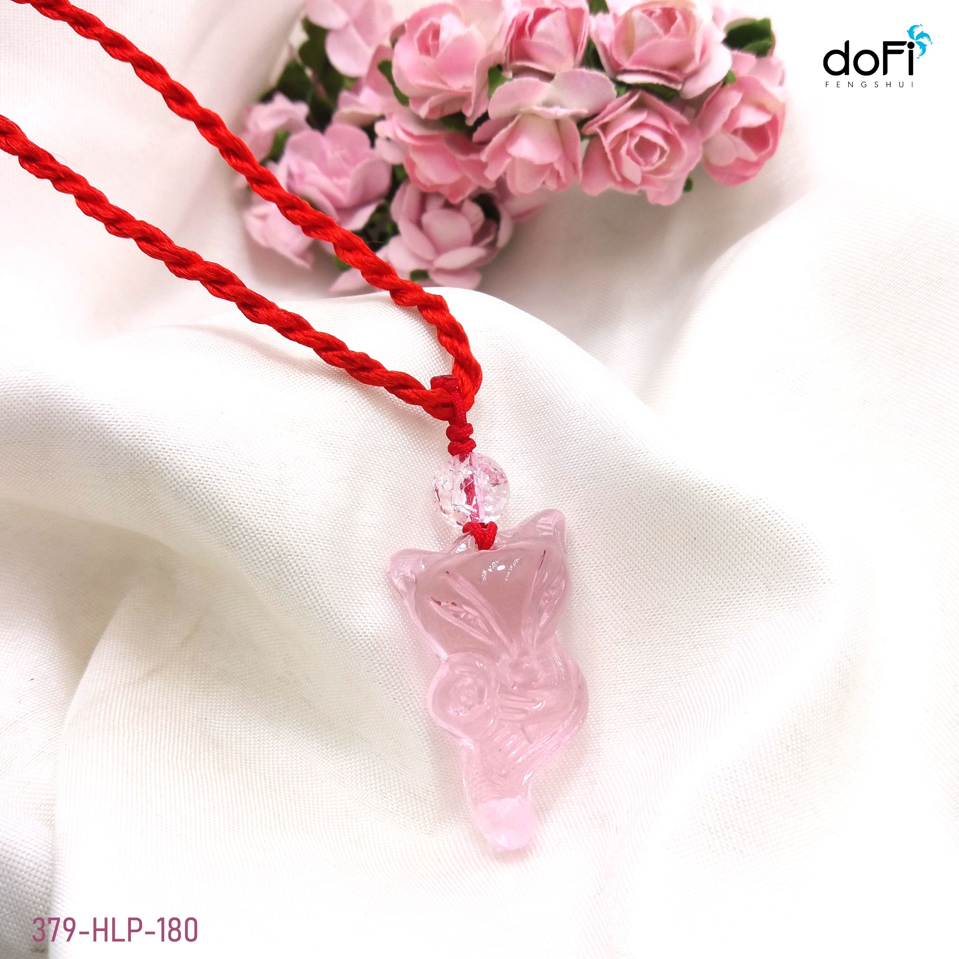 MẶT DÂY HỒ LY DÁNG ÔM HOA HỒNG ĐÁ TOPAZ HỒNG
