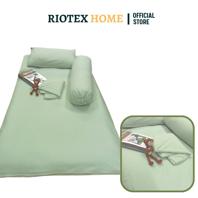 Bọc Nệm,Aó Nệm Topper 2 Mặt Có Khóa Khéo Vải Cotton Tici Thoáng Mát Kích Thước 1m/1m2/1m4/1m6/1m8 x 2m dày 5-9cm.