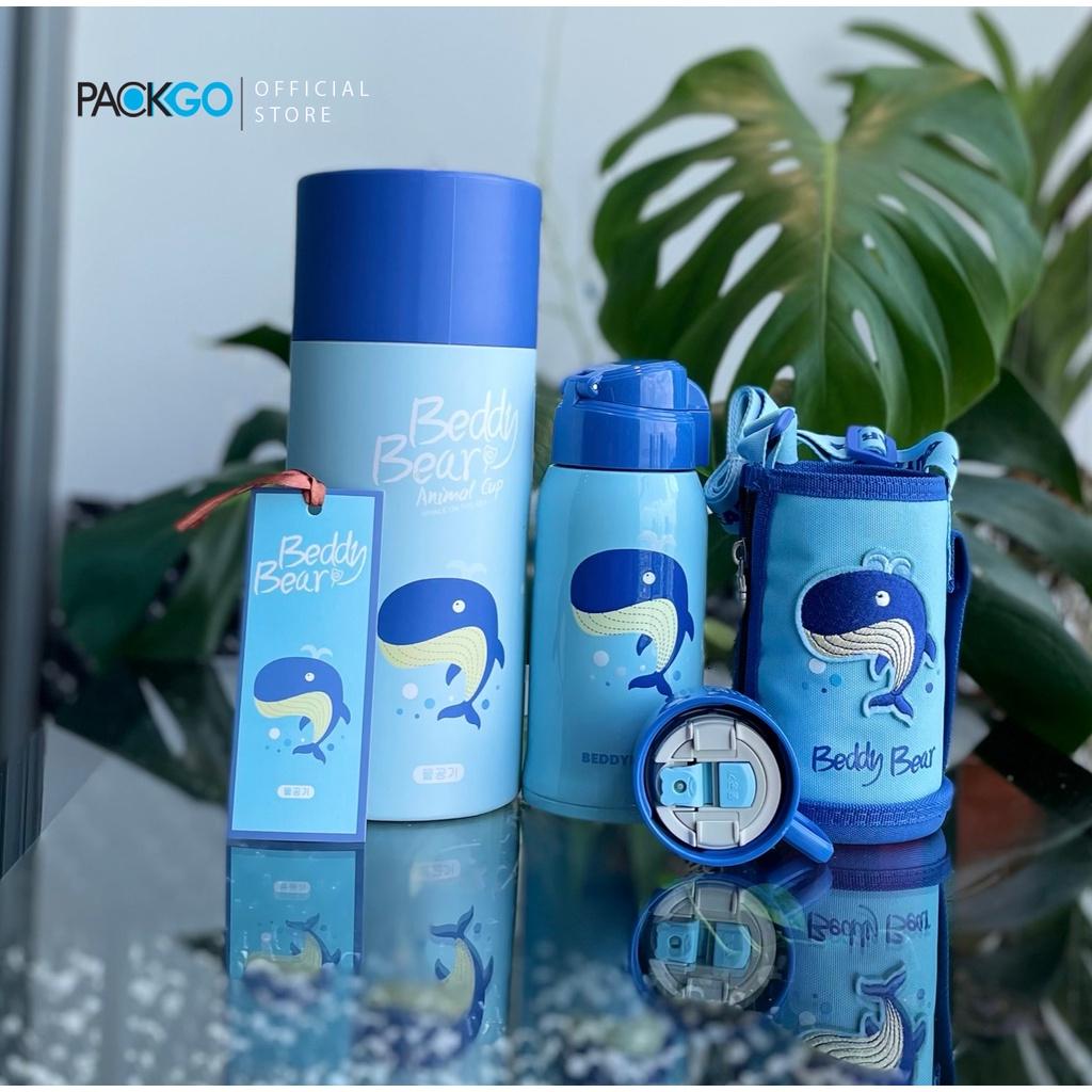 Bình giữ nhiệt cho Bé Trai hoặc Gái / Chính hãng 100% BEDDYBEAR/ BEDDY BEAR/ họa tiết Cá Voi / phù hợp Bé từ 2 tuổi trở