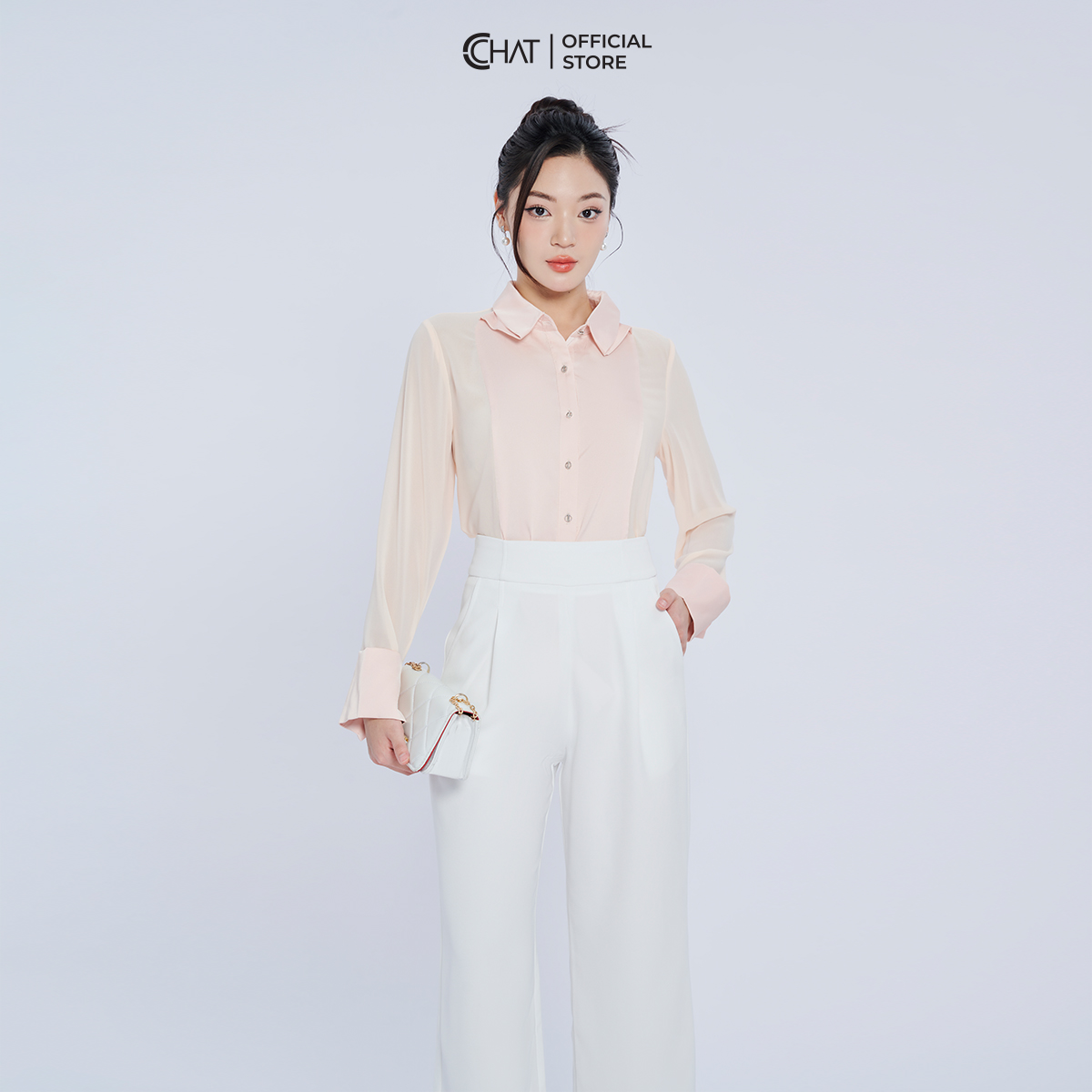 Quần Ống Rộng Cạp Bản To Dáng Suông Chất Tuytsi Cao Cấp 82QDS2002SH