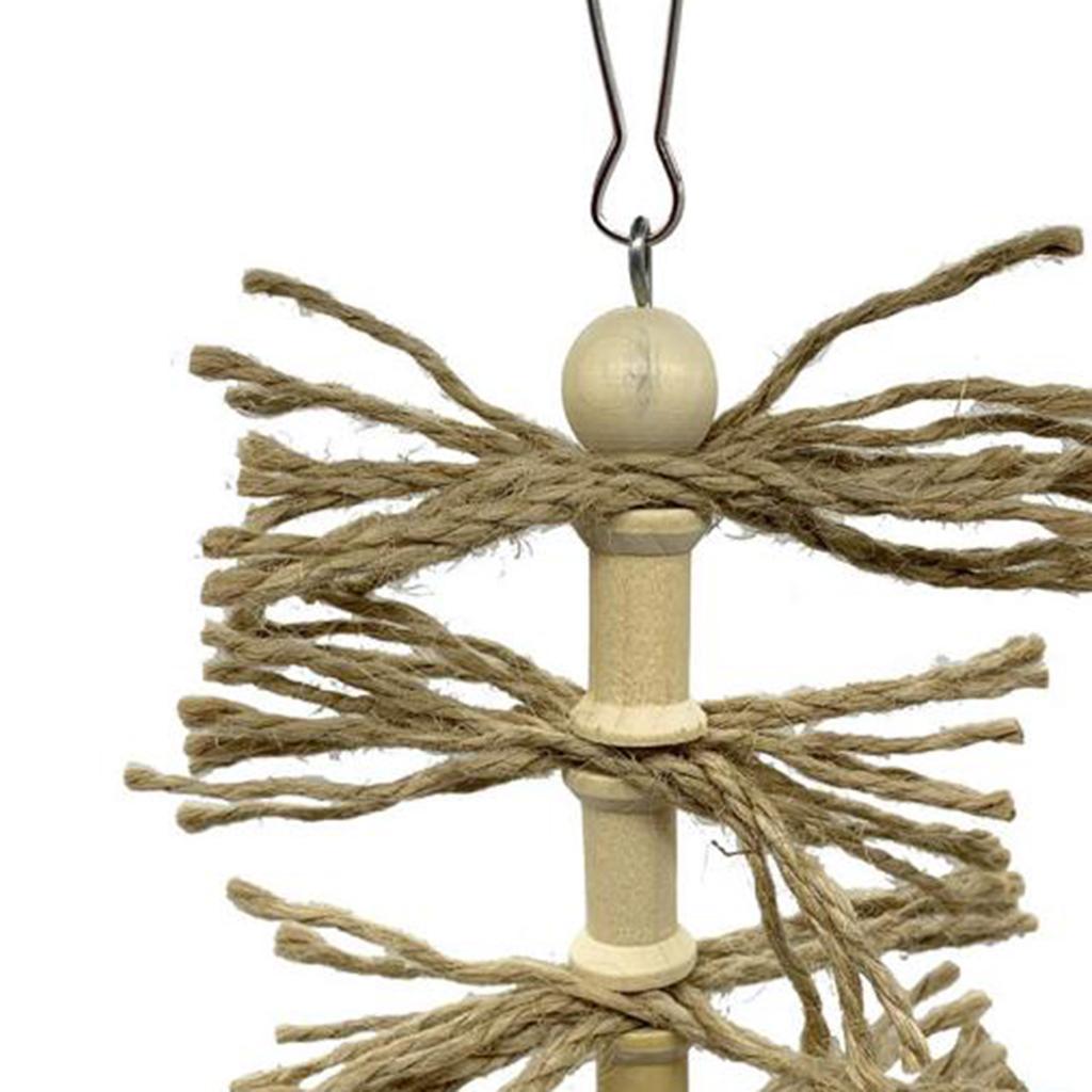 Bird Swing Toy Chewing Hanging Hammock Swing Bell Climbing Ladder Toys 8 Pack