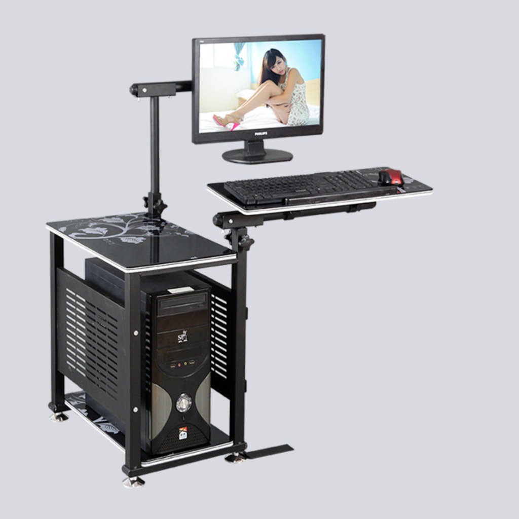 Kệ máy tính làm việc màn hình treo có thể xoay