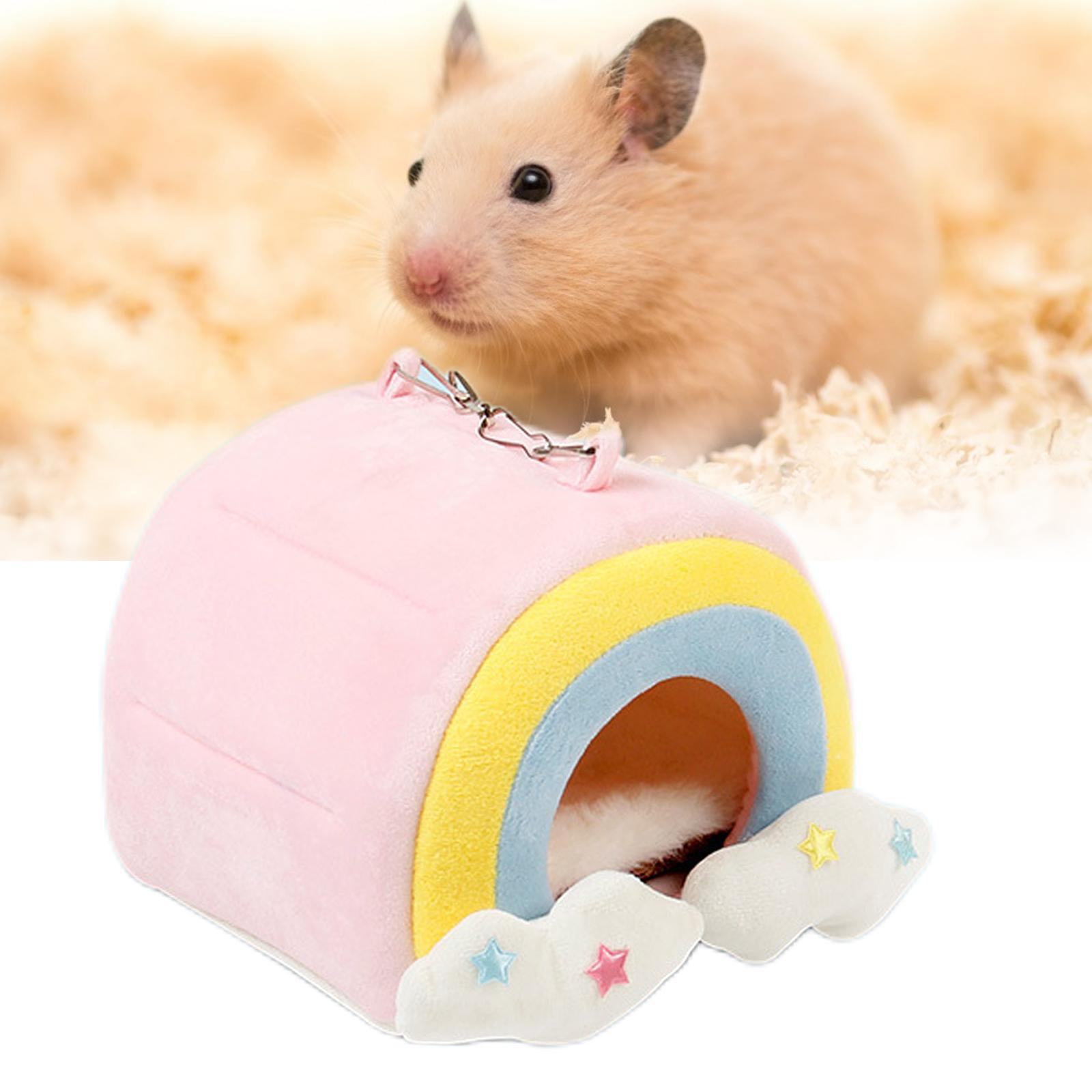 Small Animal Soft Warm Bed Pet Hammock Hamster Rat Guinea Pig House Nest Pad