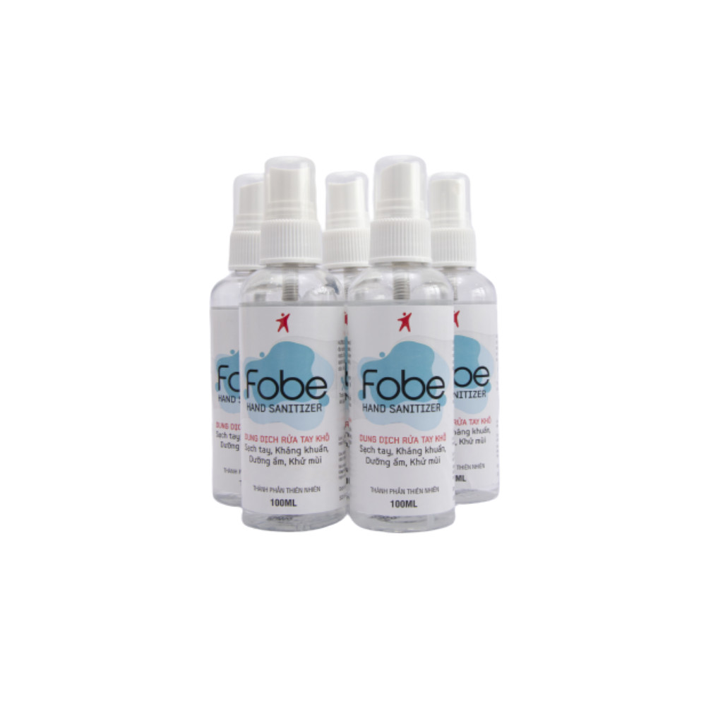 Dung dịch rửa tay khô kháng khuẩn Fobe Hand Sanitizer- Chai 100ml