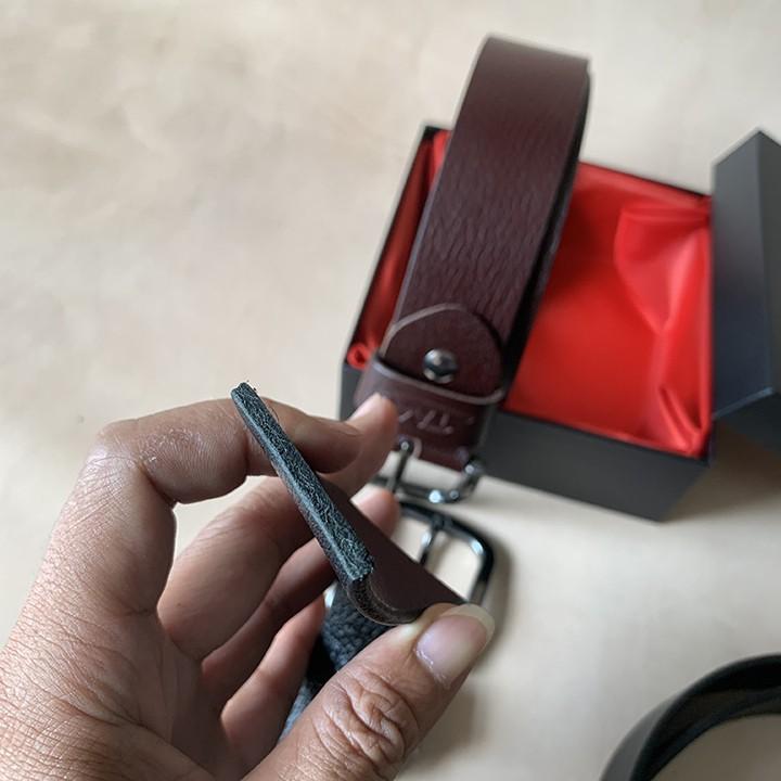 Thắt lưng Nam Da Bò Thật Nguyên Tắm TM130 Bảo Hành 12 Tháng Có Hộp