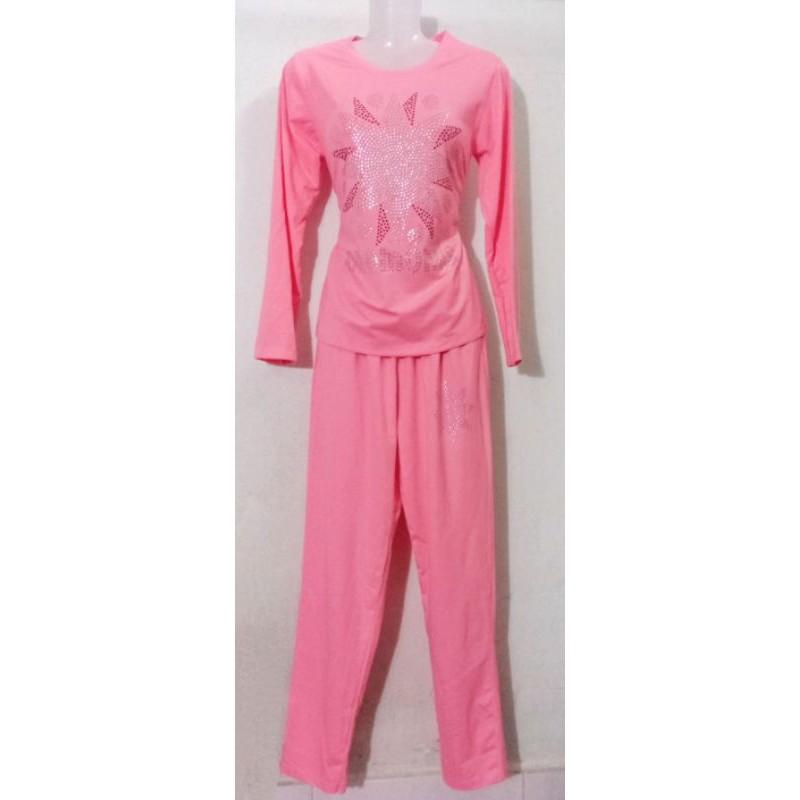 Bộ Thun Cotton Ép Đá Dài Tay Dài size L