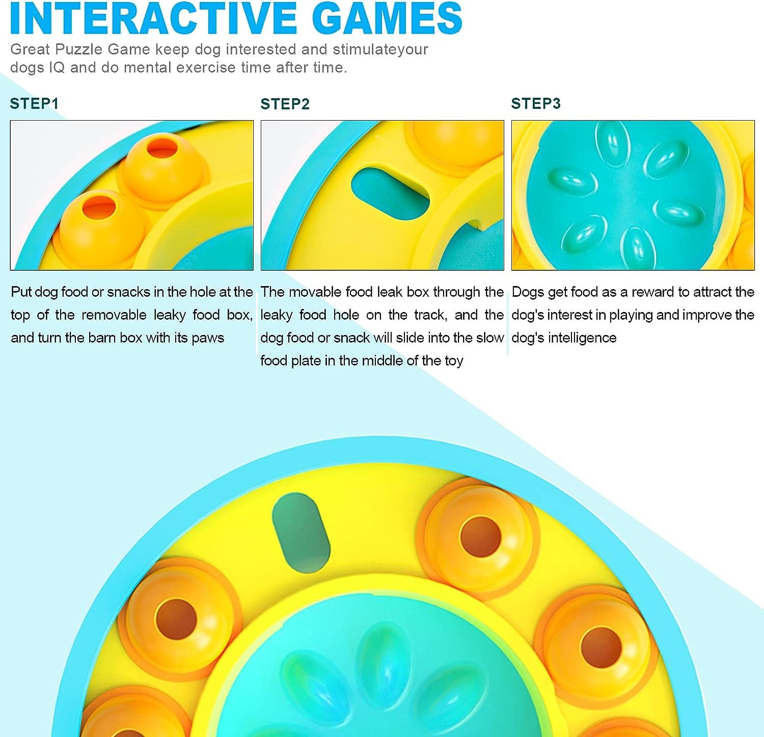 Đồ chơi xếp hình cho chó, Đồ chơi cho chó tương tác để rèn luyện trí não cho chó, Đồ chơi cho thú cưng ngộ nghĩnh