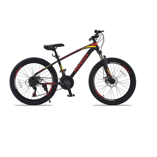 Xe đạp địa hình hiệu FORNIX Racer, vòng bánh 24', màu Đen đỏ