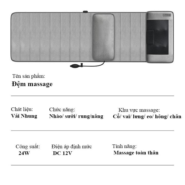 Đệm massage toàn thân Cicico LD-05 nệm massage đa năng điện rung nệm massage đa năng