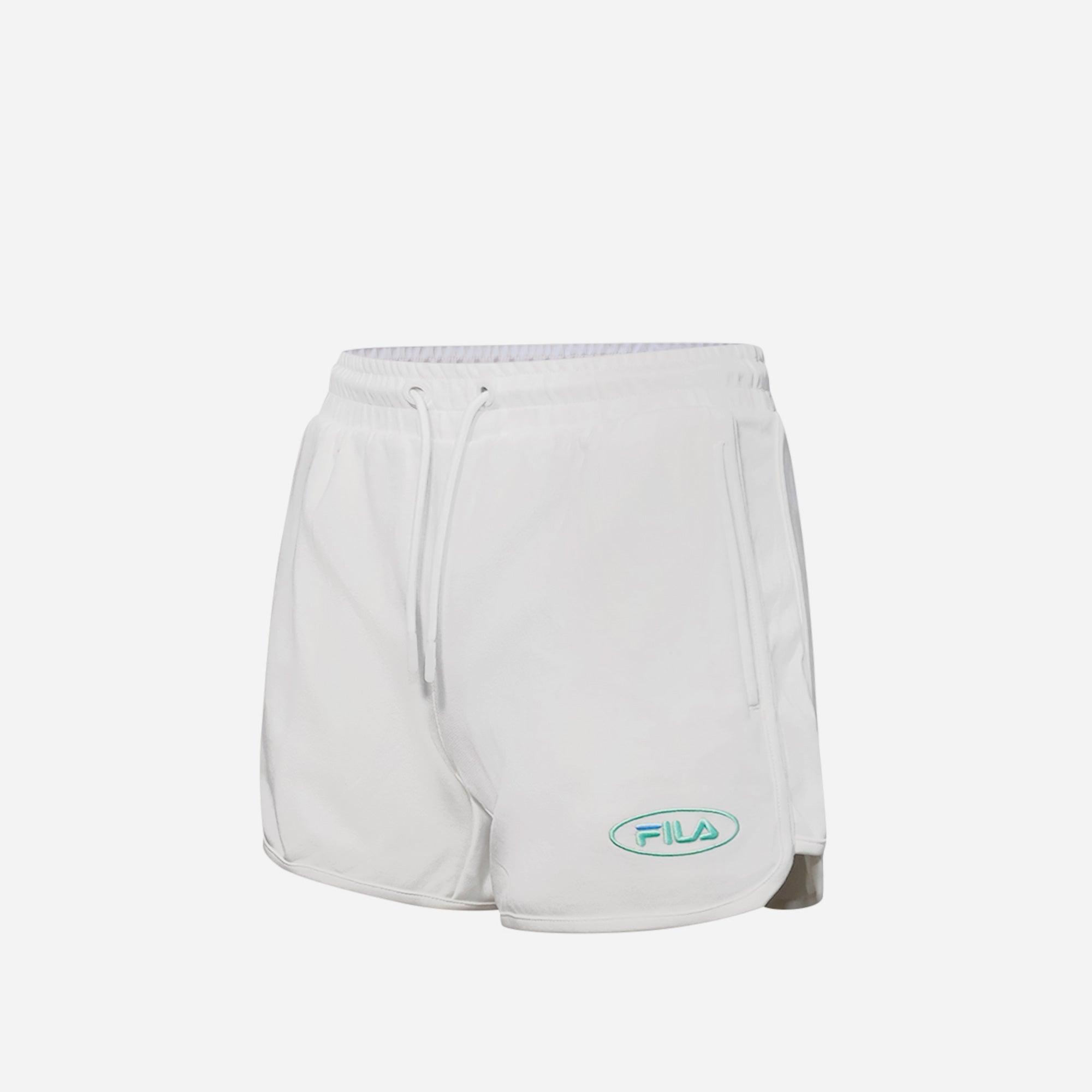 Quần ngắn thời trang nữ Fila Carnevale Di Regular Small Logo - FW2HPF2115F-WHI
