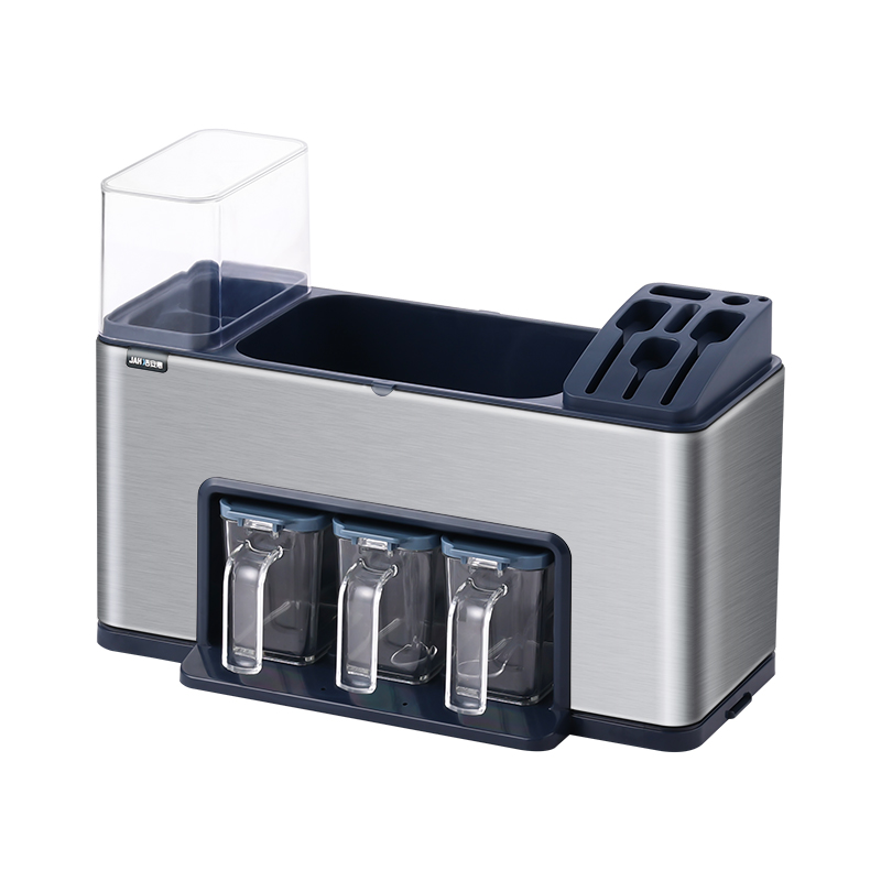 Kệ để gia vị GEV-H02 có khay cắm dao,đũa bằng inox 304 thiết kế hiện đại theo phong cách Châu Âu