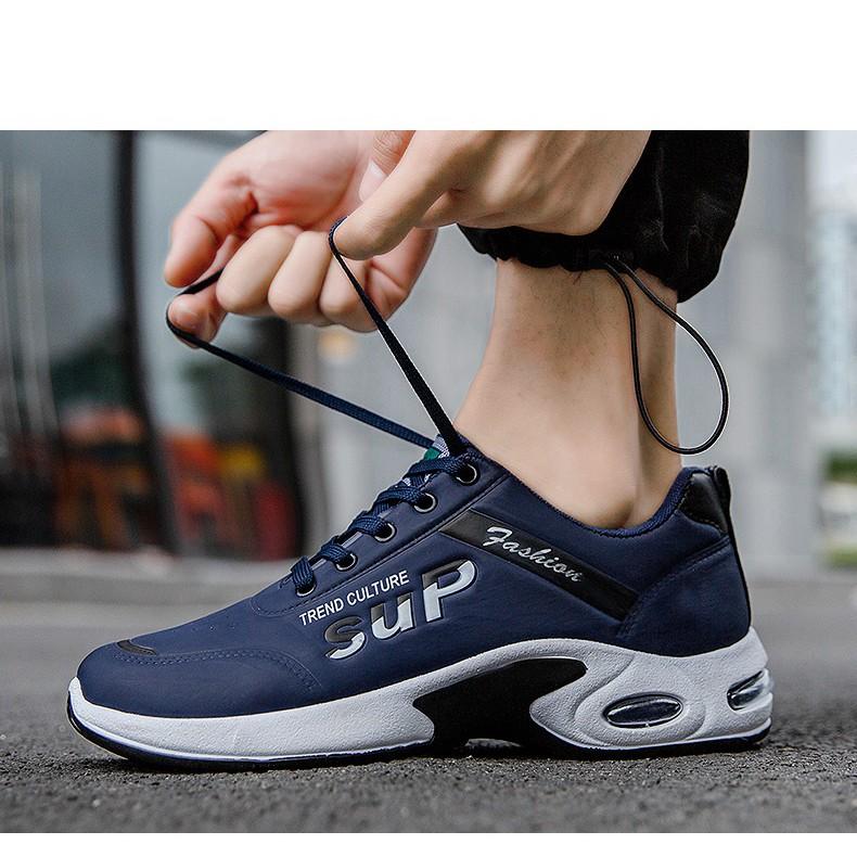 Giày nam extra Giày thể thao nam,S29 đế cao êm chân màu xanh sang trọng