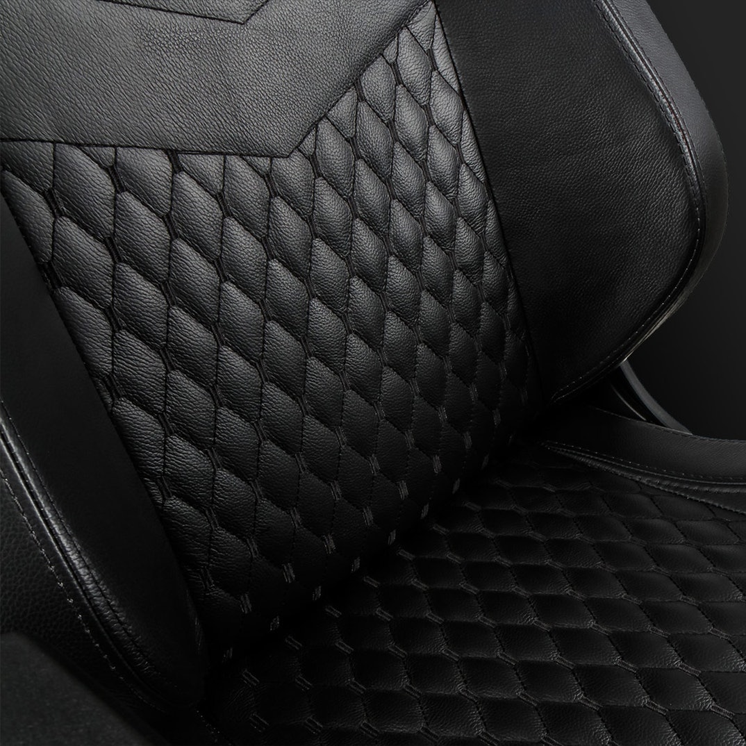 Ghế gaming cao cấp Noblechairs Epic Real Leather (da thật) Black - Hàng chính hãng