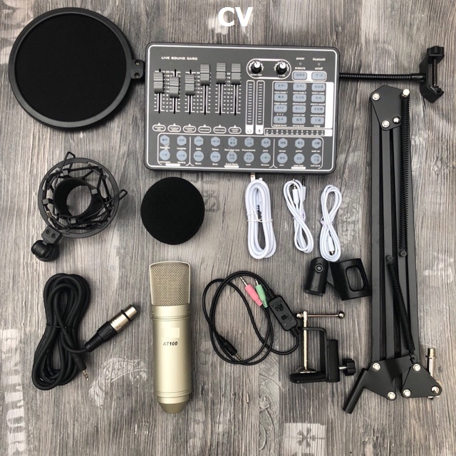 Bộ Micro Thu Âm Chuyên Nghiệp ISK CV chống ồn, live stream, Hát Karaoke quay video, ghi âm, Vlog, Chơi game, trò chuyện qua Zoom Tương thích smartphone, máy tính bảng, PC, Laptop-Hàng chính hãng