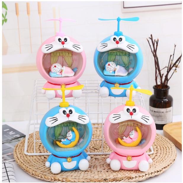 Đèn Ngủ Doraemon Siêu Dễ Thương, Có Lỗ Tiết Kiệm Tiền, Cắm Sạc USB, Đồ Decor - Quà Tặng Sinh Nhật