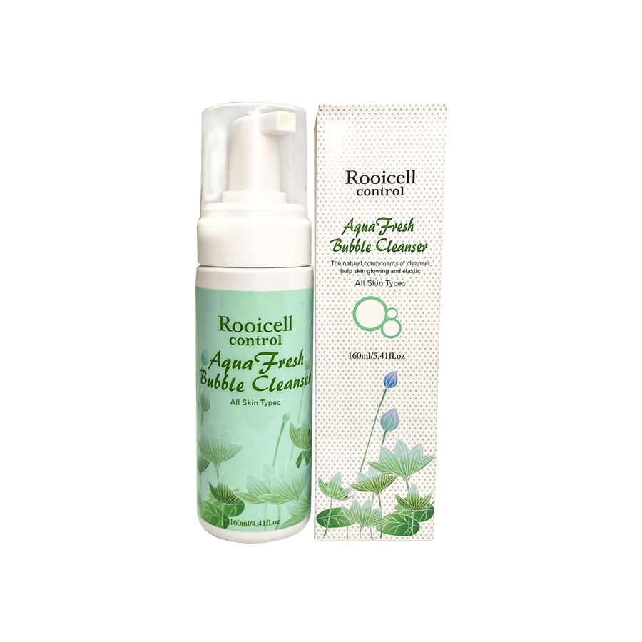 Sữa rửa mặt làm sạch sâu Rooicell Aqua Fresh Bubble Cleanser dành cho mọi loại da - Made in Korea - 160ml