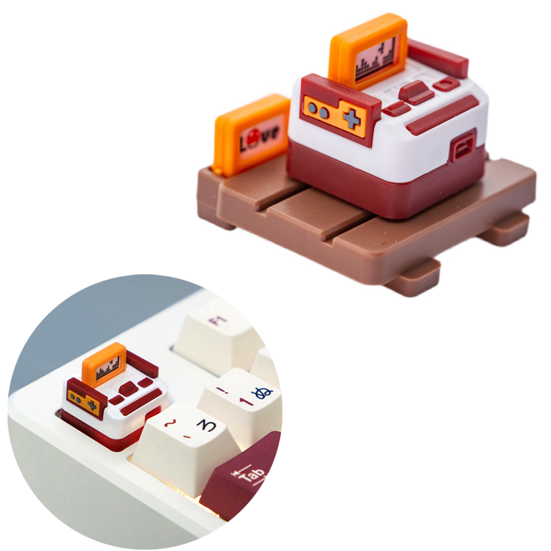 2023 K-04 MAC FC Retro Cổ Điển Game Keycaps Bàn Phím Cơ Dễ Thương Nắp Phím Phù Hợp Với Nút Cá Tính Keycaps Cho Công Tắc