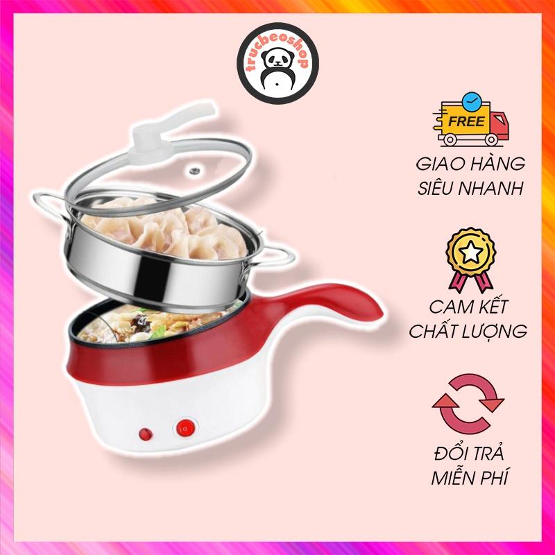 Ca Nấu Mì Kiêm Nồi Lẩu Mini 2 Tầng Chống Dính Cao Cấp, Tặng Kèm Vỉ Hấp AT0220