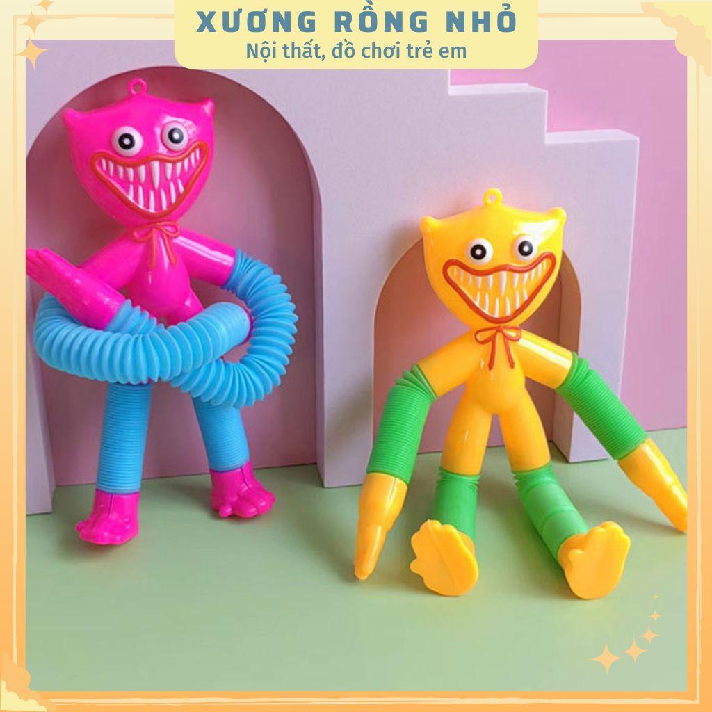 Huggy Wuggy Poppy Playtime Chapter 3 Kéo Dài 30 CM Phát Sáng, Đồ Chơi Huggy Wuggy Lò Xo Mô Hình