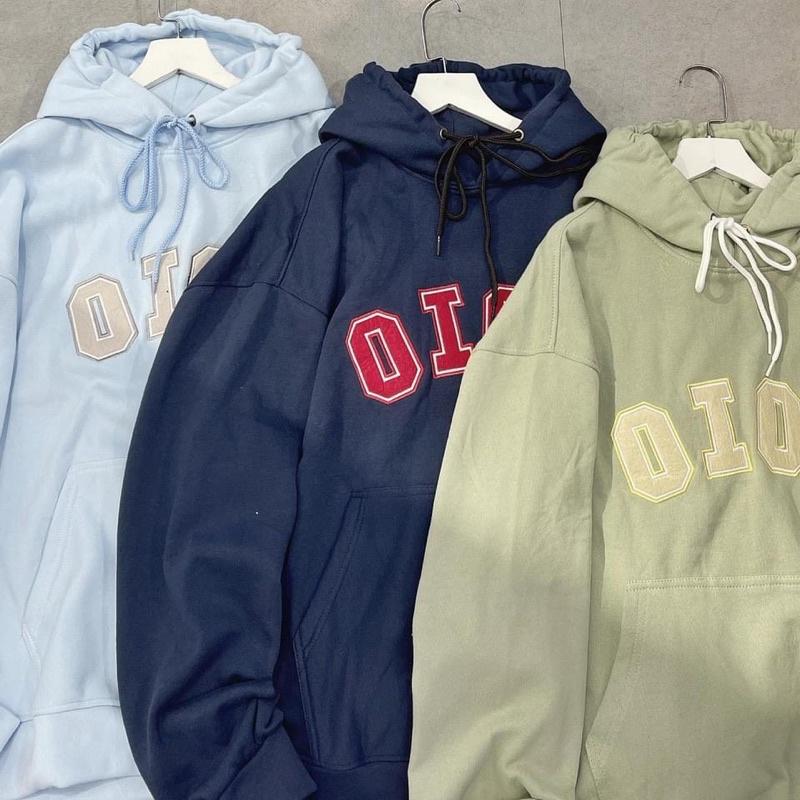 (CÓ SẴN) Áo Hoodie Nỉ Bông form rộng OIOI unisex (nam nữ mặc được)