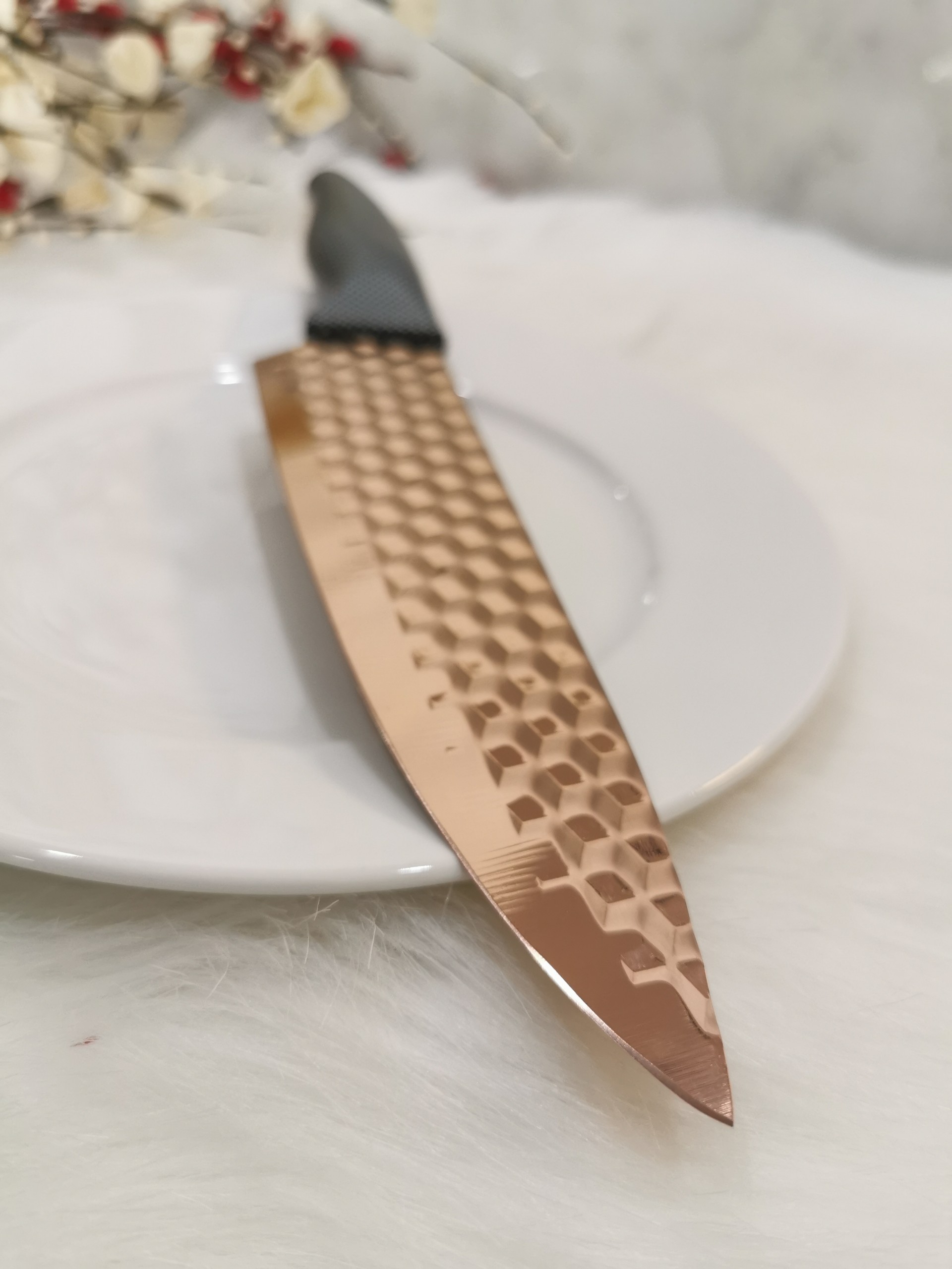 Dao Đầu Bếp Rose Gold 20cm