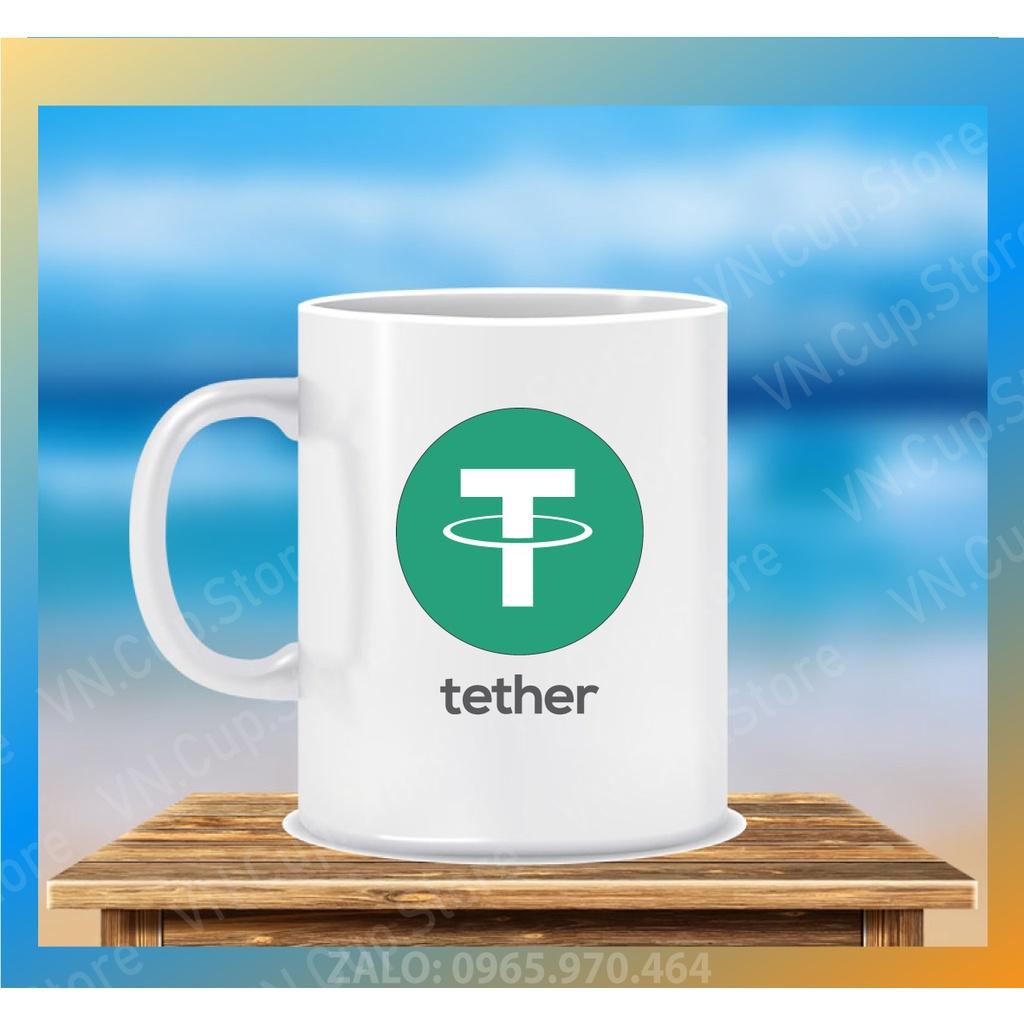 Ly Sứ, Cốc Sứ in Họa Tiết Đồng USDT - In Hình Ảnh, Logo Theo Yêu Cầu - In Hình CÁ NHÂN, LỚP, NHÓM, CÔNG TY
