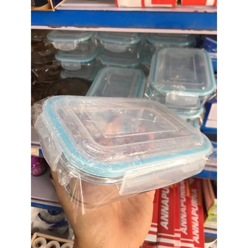 HỘP THUỶ TINH ĐỰNG THỰC PHẨM 640ML BỎ TỦ LẠNH THUỶ TINH CHỊU NHIỆT LÒ VI SÓNG 400 ĐỘ