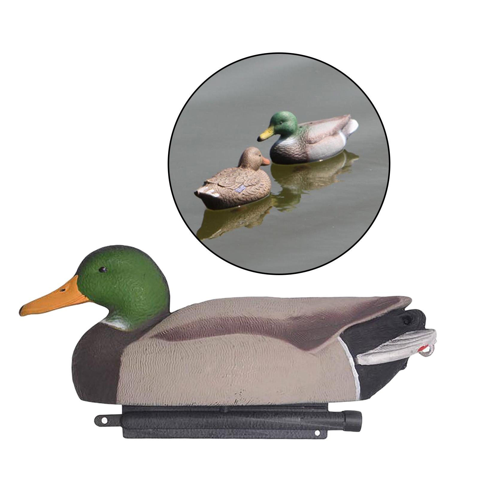 Lifelike Outdoor Hunting Floating Wild Mallard Duck Decoy Garden Lawn Yarn Decor
