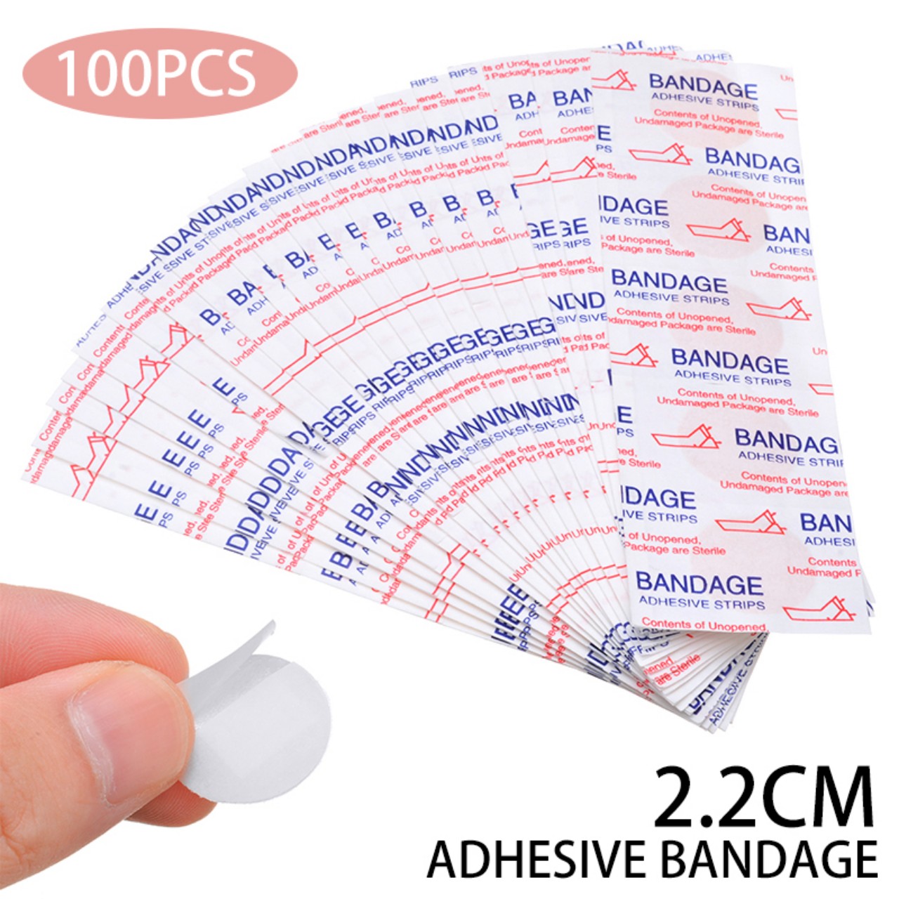 Set 100 miếng dán sau cấy chỉ bandage. Băng keo tròn dán mini đa năng tiện dụng