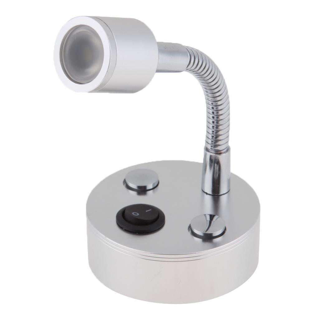 2Pcs Flexible Desk Lamp Bedside Reading Home Office Light