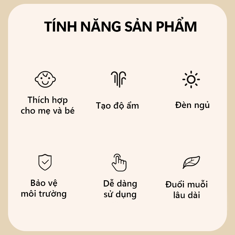 Đèn diệt muỗi đa chức năng - tạo độ ấm xông tinh dầu hình C không khói , an toàn cho mẹ và bé -  K1584