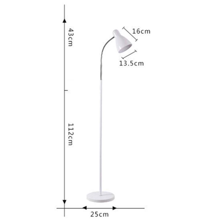 Đèn đứng đọc sách DC009 2 màu đen trắng hiện đại tiện dụng