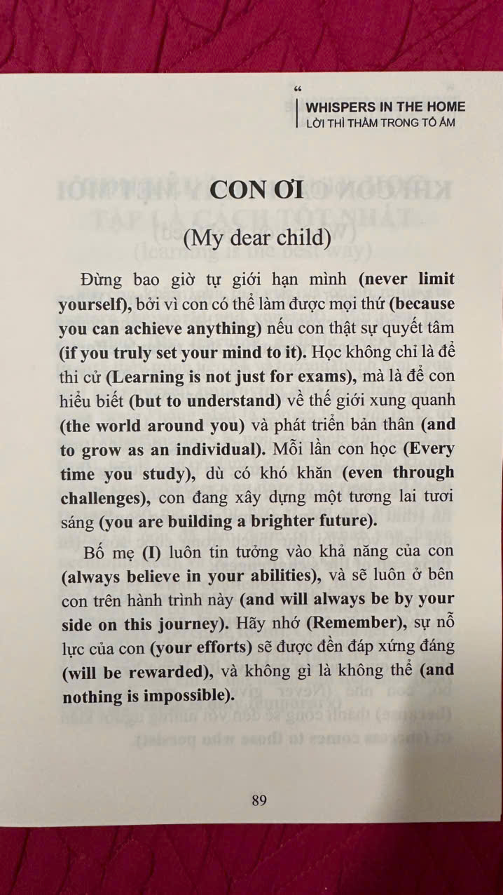 Bộ 2 Sách Song Ngữ: Lời thì thầm trong tổ ấm + Lời thì thầm với mẹ - Đầy Đủ File Nghe