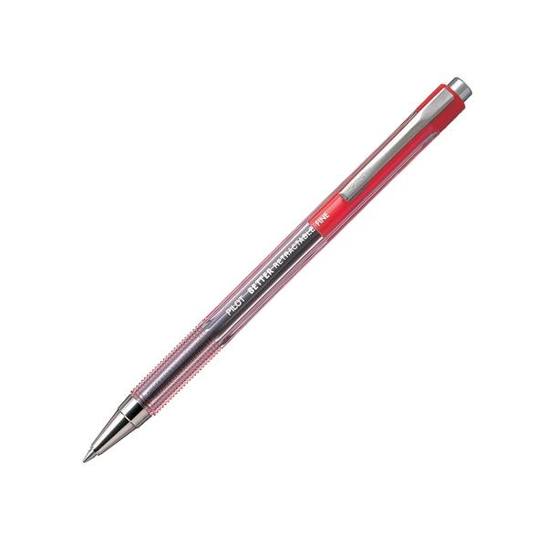 Bút Bi 0.7 mm Better Retractable Pilot BP145 - Mực Đỏ