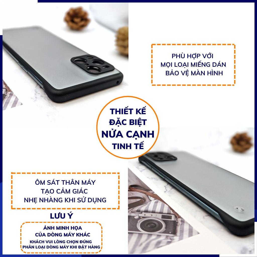 Ốp lưng mi 11 pro nửa cạnh lưng nhám chống bám vân tay bảo vệ camera phụ kiện điện thoại huỳnh tân store