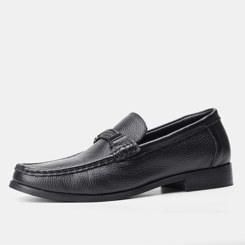 Giày tây lười công sở, giày xỏ penny loafer big size cỡ lớn Eu:45-46 cho nam cao to chân ú bè - GT199