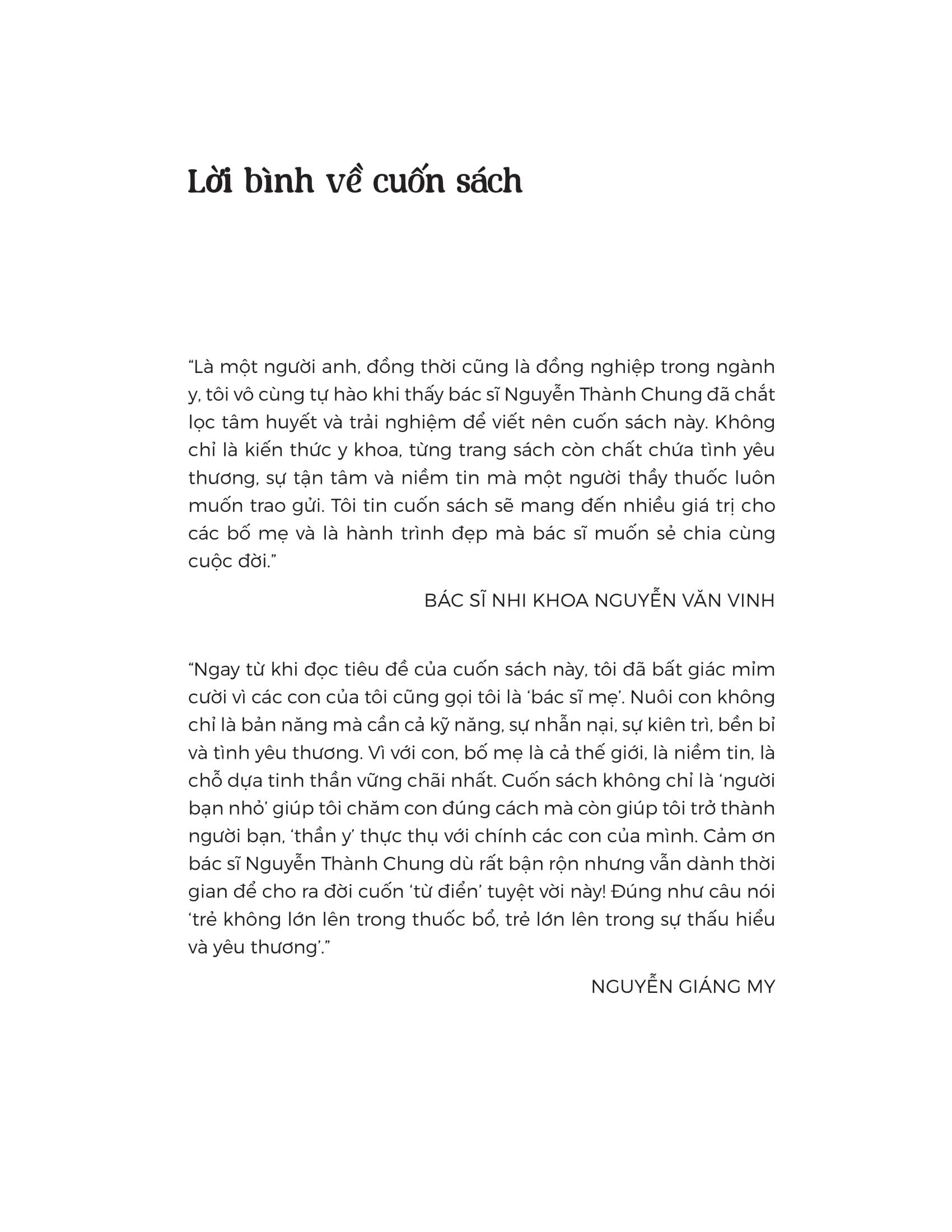 Sách - Bố Mẹ Là Thần Y Của Tớ - Thương Con Trọn Vẹn - Thấu Hiểu Khi Con Ốm Bằng Tri Thức Y Khoa Giản Dị Và Gần Gũi Nhất
