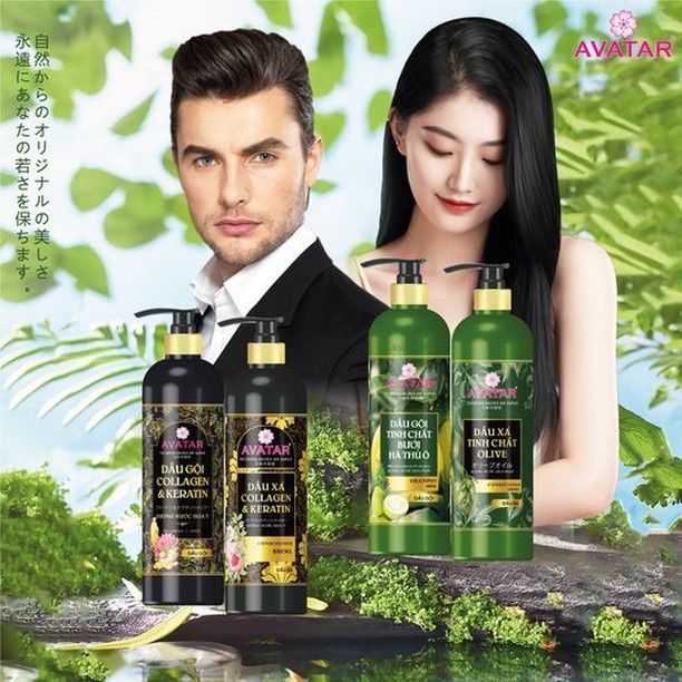 Dầu Gội-Xả Chiết Xuất Tinh Chất Olive Avatar Shampoo (800 mL)