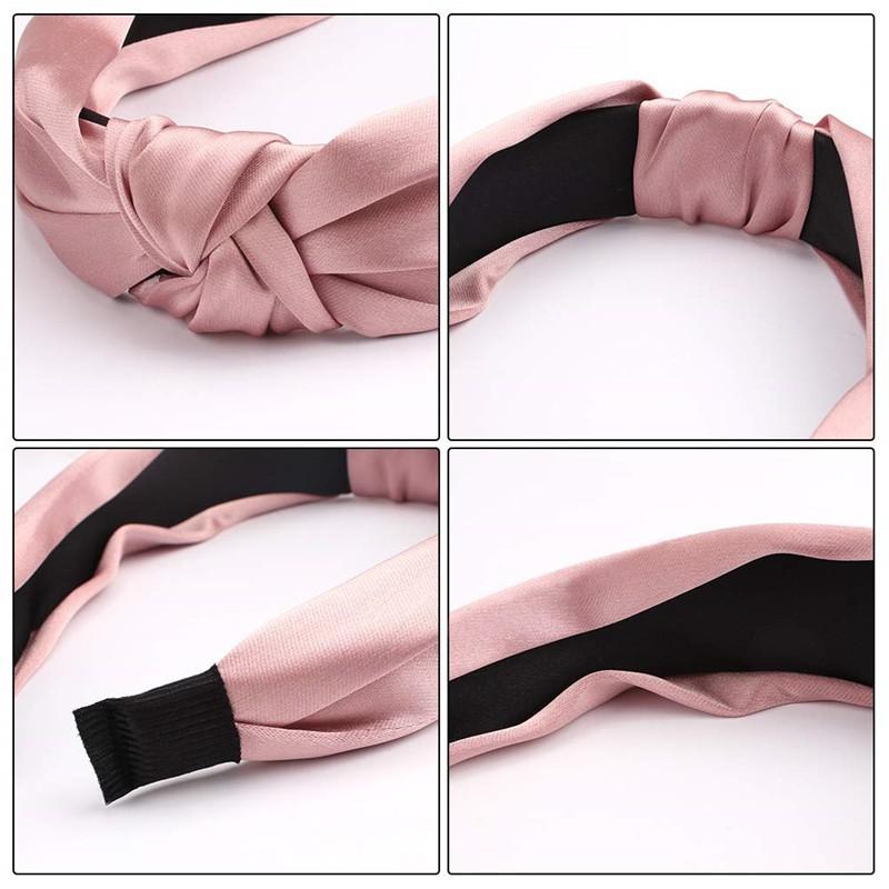 Băng đô cài tóc nữ đẹp gọng nhựa Lụa satin mềm mịn phong cách Hàn Quốc nhiều màu - Mã CT005