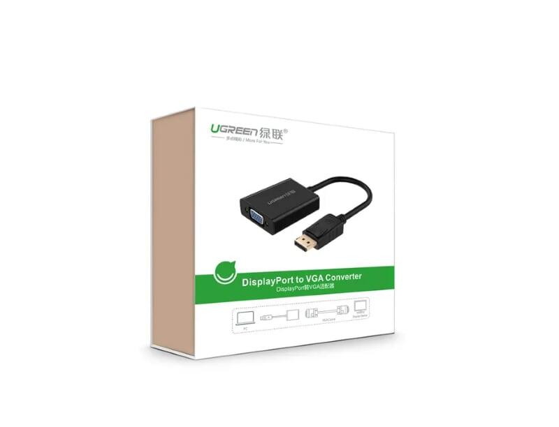 Ugreen UG20415DP109TK Màu Đen Cáp chuyển đổi DisplayPort sang VGA Full HD cao cấ - HÀNG CHÍNH HÃNG