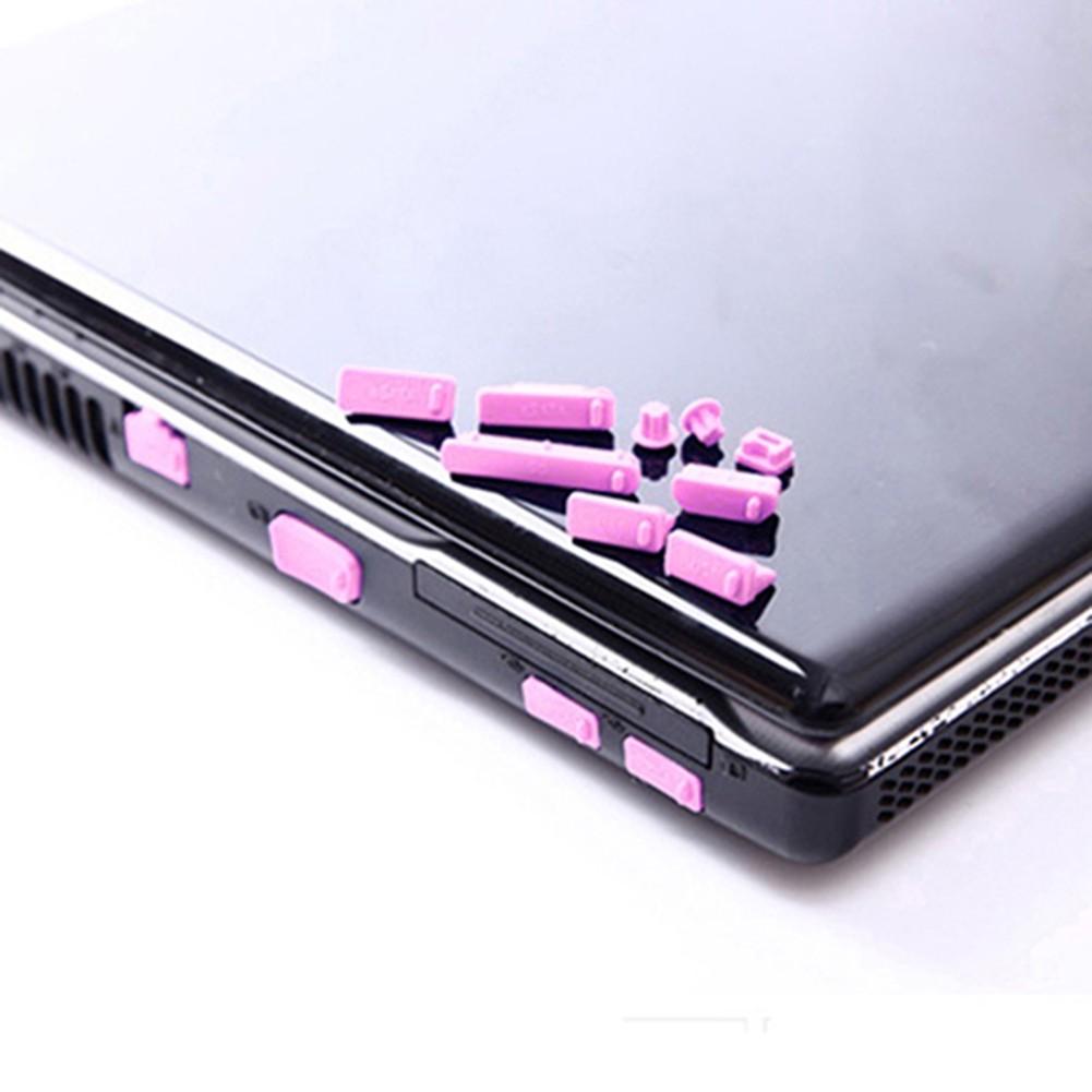 Set 13 nắp chống bụi bằng silicon dành cho laptop/notebook