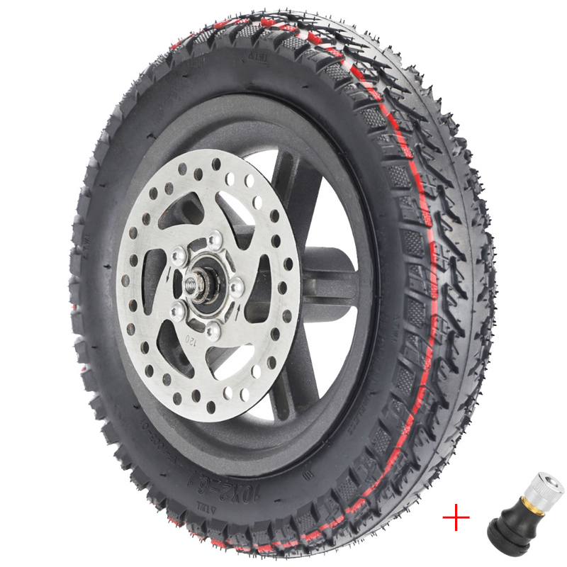 Lốp chân không địa hình 10 inch Lốp chân không 10 * 2-6.1 dành cho xe tay ga Xiaomi M365/pro/pro2/1S/ Lite Lốp trước bánh sau Phụ tùng xe tay ga Color: 2 pcs