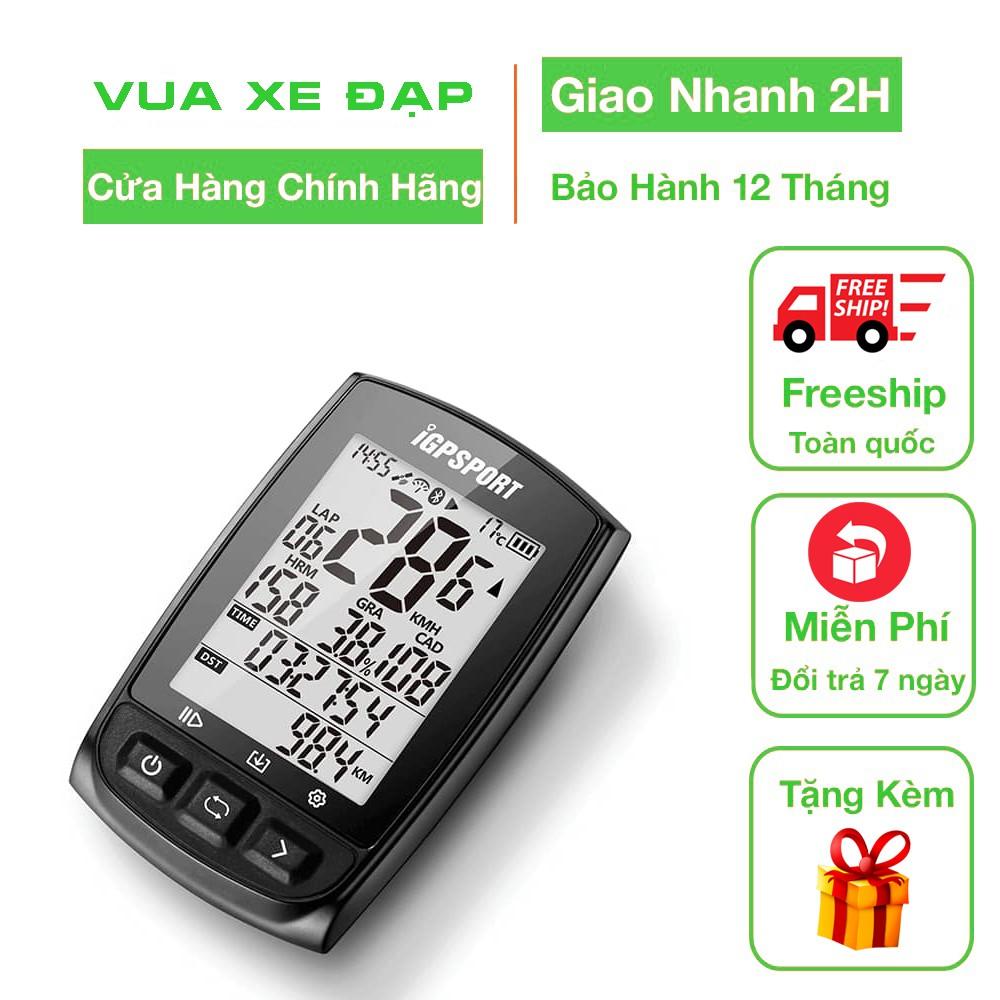 Đồng hồ đo tốc độ xe đạp Định vị GPS Pin 50h Màn hình 3.6x4.9cm chống chói Kết nối Bluetooth Chống nước IPX7