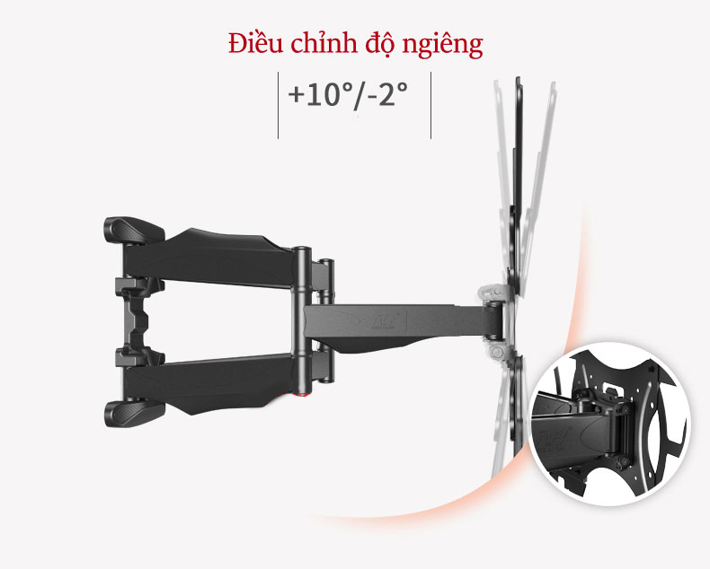 Giá treo ti vi góc xoay L400 North bayou phiên bản cải tiến của NB P5