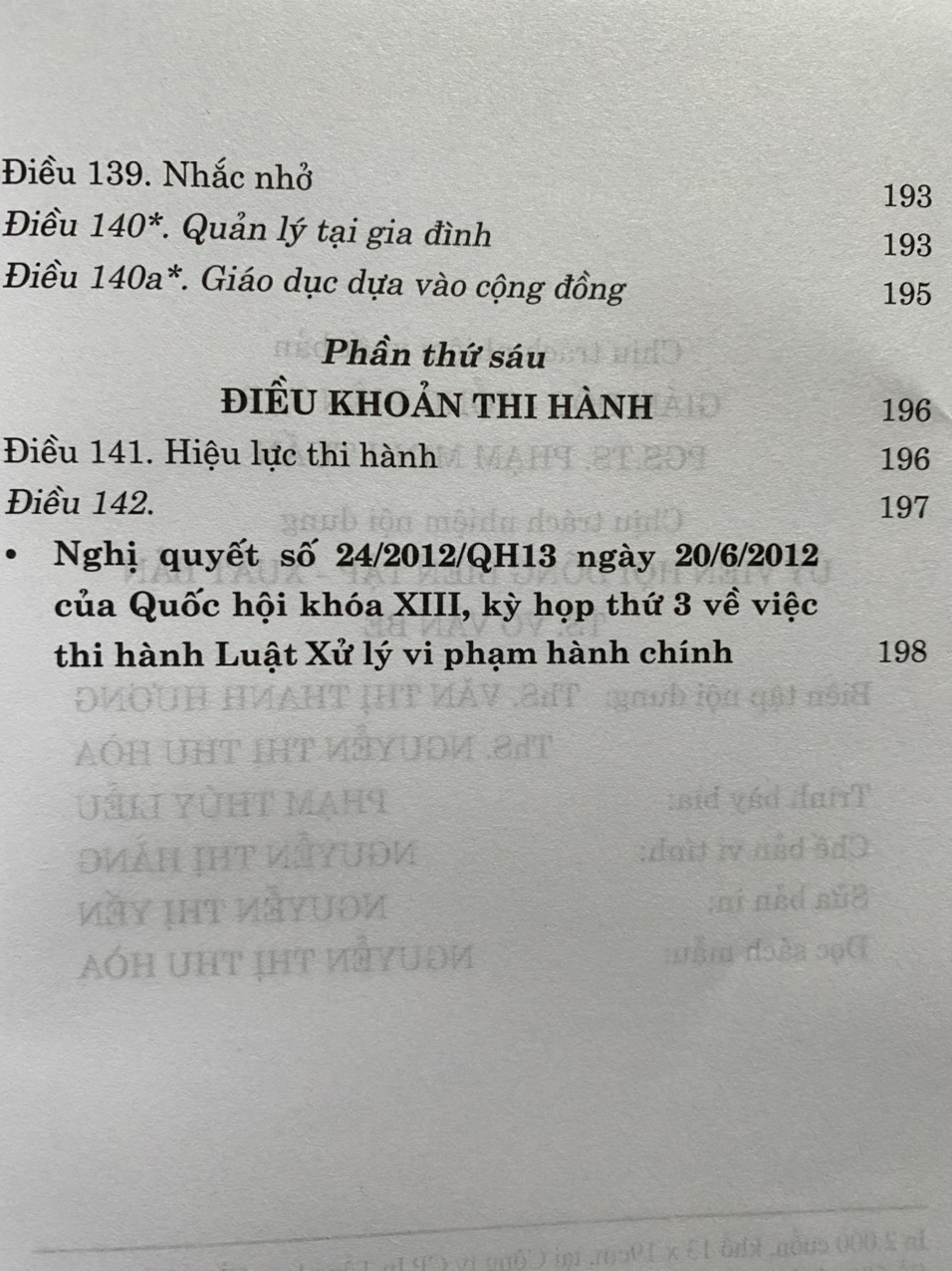 Luật Xử Lý Vi Phạm Hành Chính
