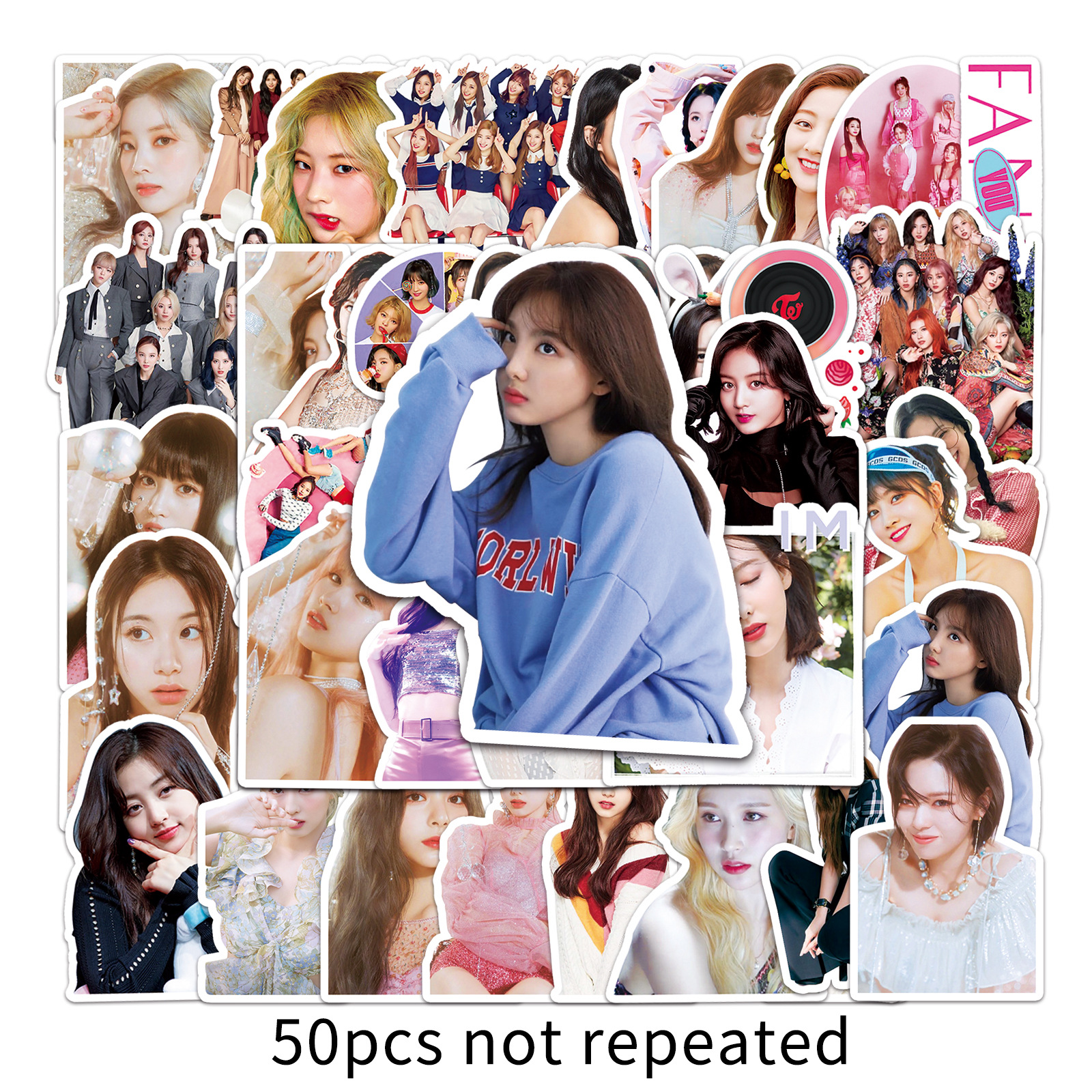 Set 50 hình dán trang trí TWICE dễ thương